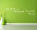 Home is Quotes Wall  Art Stickers